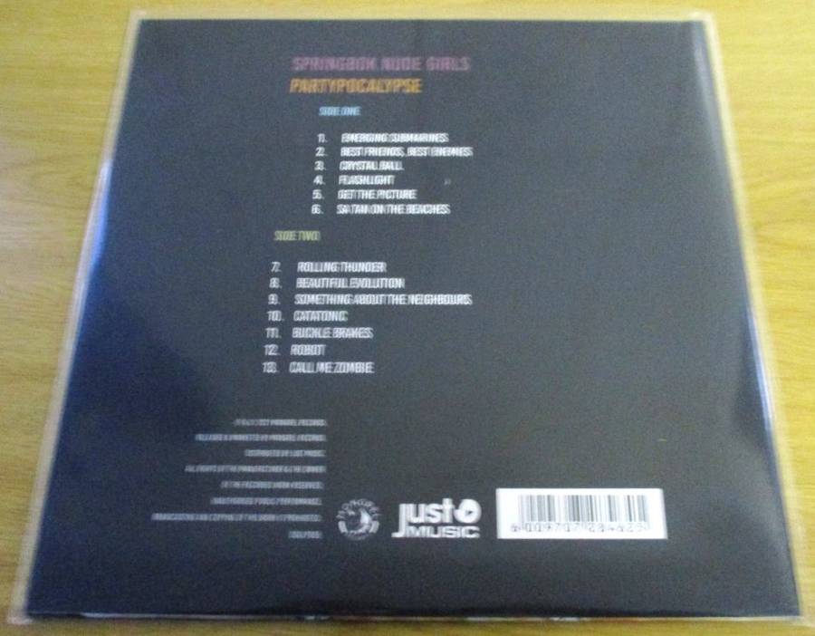 SPRINGBOK NUDE GIRLS Partypocalypse 2022 ORANGE VINYL LP Record