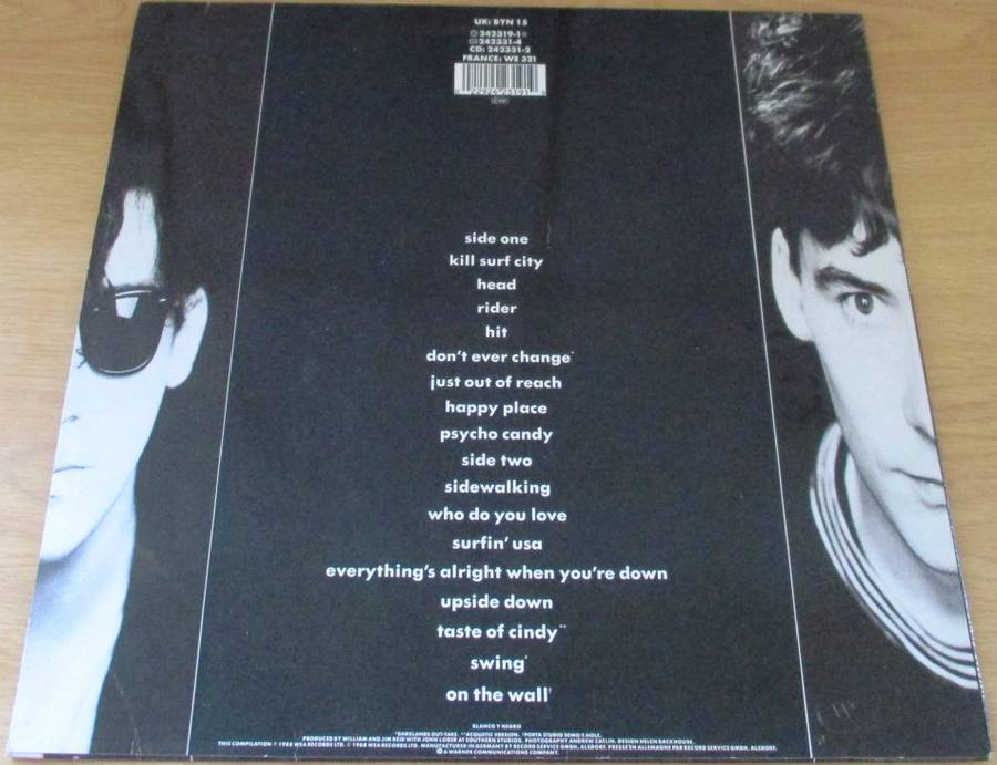 THE JESUS AND MARY CHAIN Barbed Wire Kisses (B Sides and More) 1988 UK LP VINYL RECORD