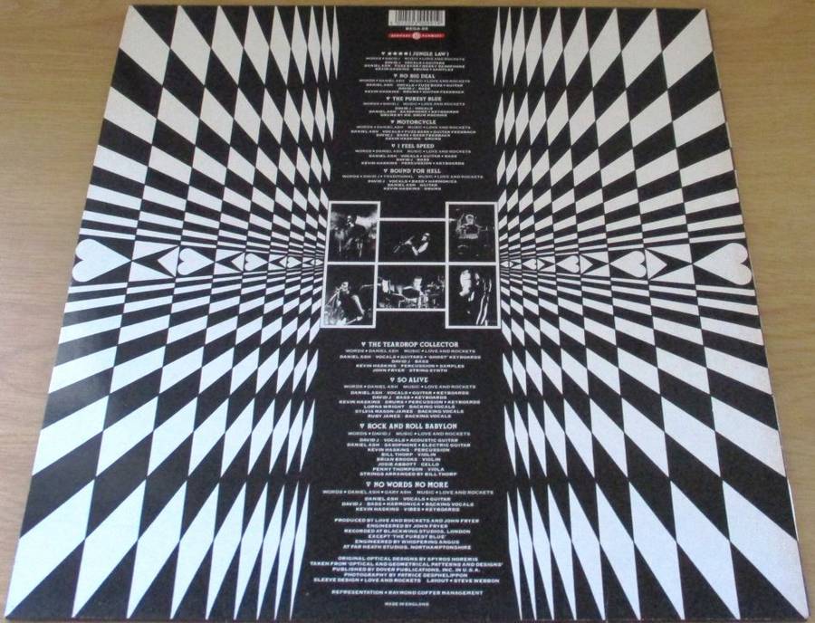 LOVE AND ROCKETS Love and Rockets 1989 UK Pressing LP VINYL RECORD