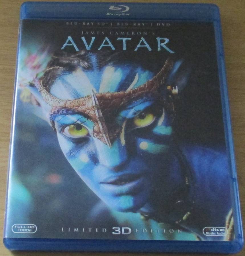 AVATAR BLU RAY + BLU RAY 3D + DVD [SHELF D1]