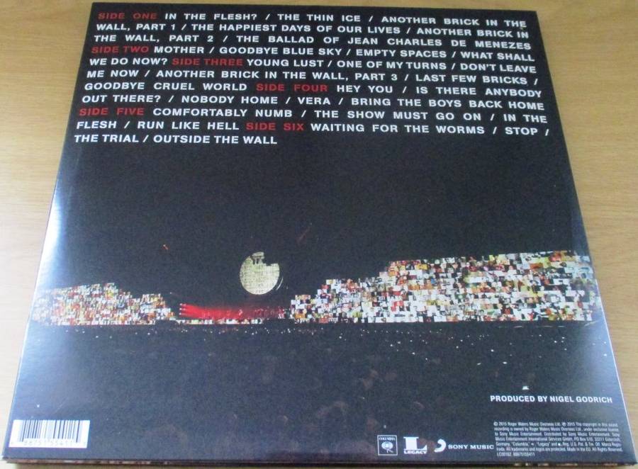 ROGER WATERS The Wall 3xLP 180g 2015 VINYL LP Record