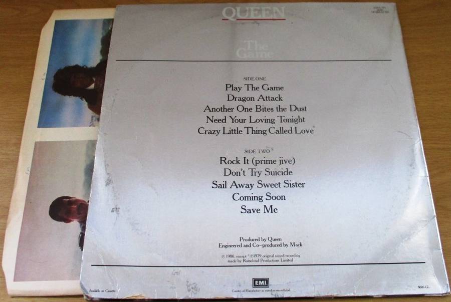 QUEEN The Game [EMA795] VINYL LP RECORD