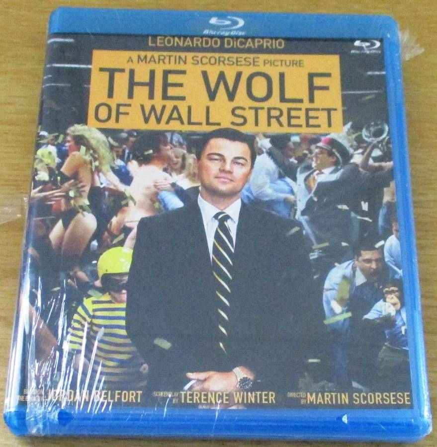 THE WOLF OF WALL STREET Lenardo DiCaprio BLU RAY [BLU RAY SHELF]