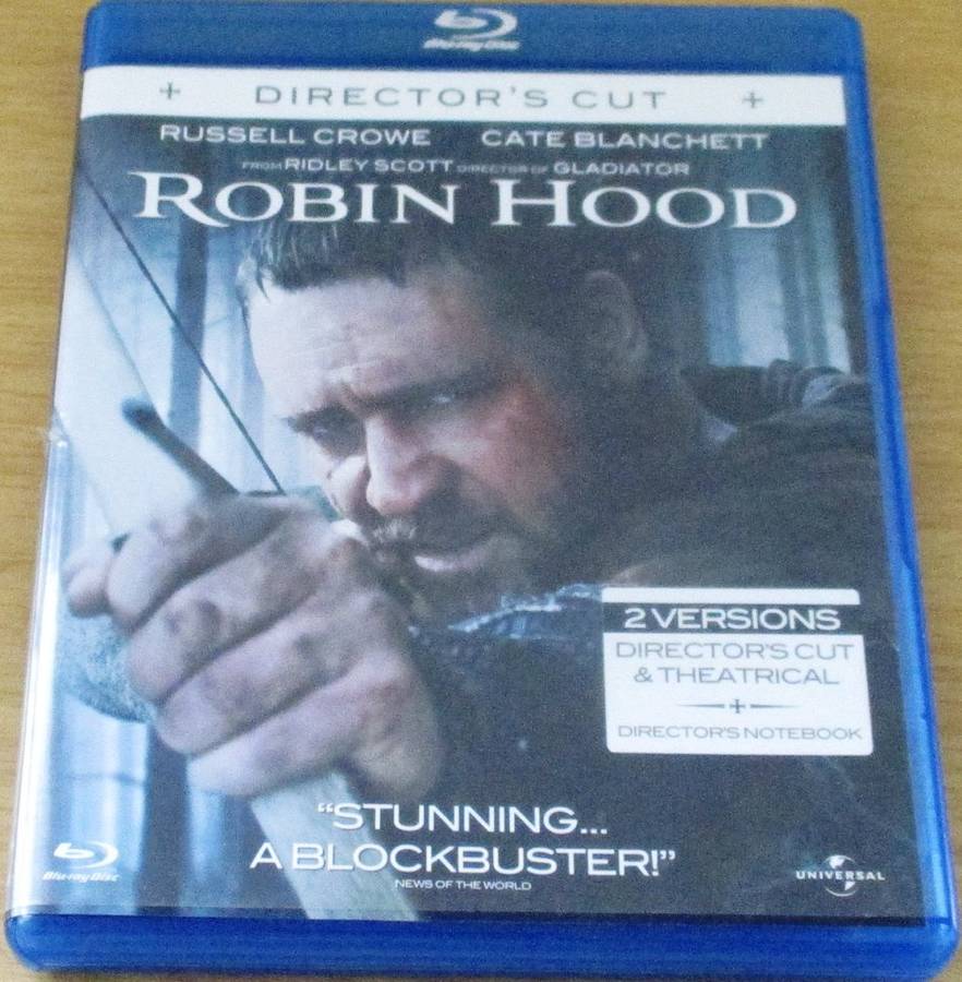 ROBIN HOOD Russell Crowe + Kate Clanchett BLU RAY [BLU RAY SHELF]