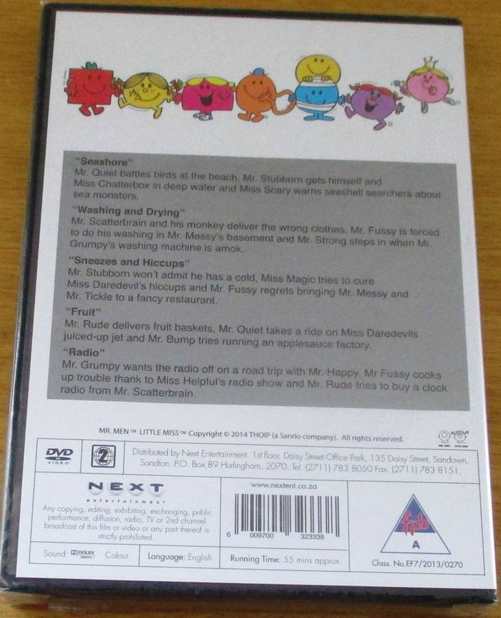 MR. MEN LITTLE MISS Starring Mr Strong 5 Spectacular episodes [NEW BB DVD SHELF]