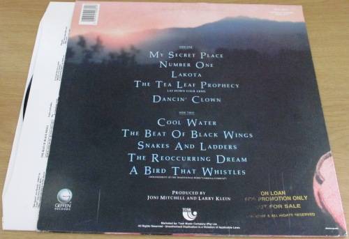 JONI MITCHELL Chalk Mark In A Rain Storm South African Pressing VINYL RECORD