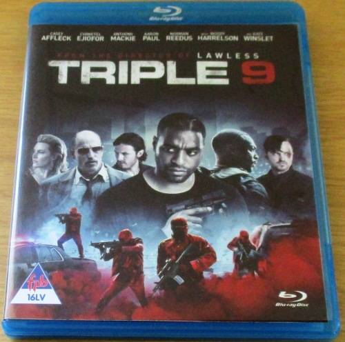 TRIPLE 9 Ben Affleck Woody Harrelson Kate Winslett Blu Ray   [BLU RAY SHELF]