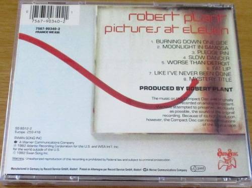 ROBERT PLANT Pictures at Eleven CD [msr]