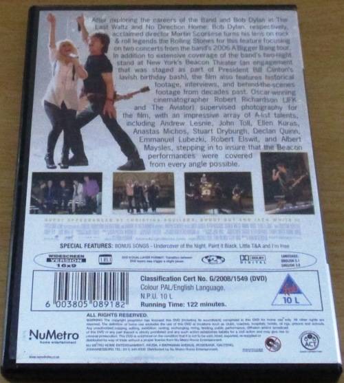 ROLLING STONES SCORSESE Shine a Light DVD  [OFFICE DVD SHELF]