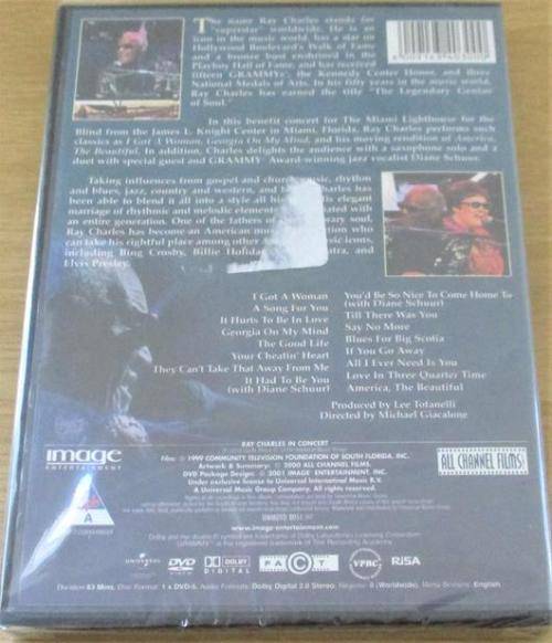 RAY CHARLES IN CONCERT DVD [Shelf H]