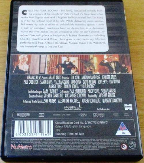 CULT FILM: FOUR ROOMS Antonio Banderas Tim Roth [DVD Box 14]