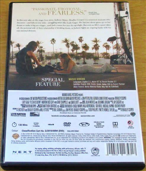 CULT FILM: A STAR IS BORN Bradley Cooper Lady gaga [DVD Box 13]