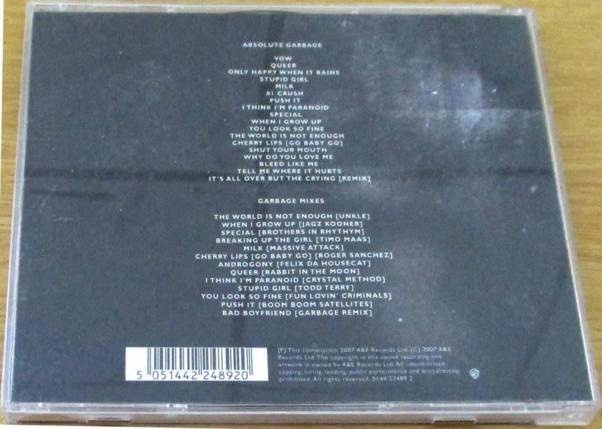 GARBAGE Absolute Garbage 2xCD [Shelf A]
