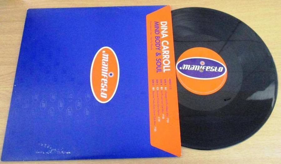 12` Maxi Dance Single : DINA CARROL MInd Body & Soul 2x12` VINYL RECORD [house]