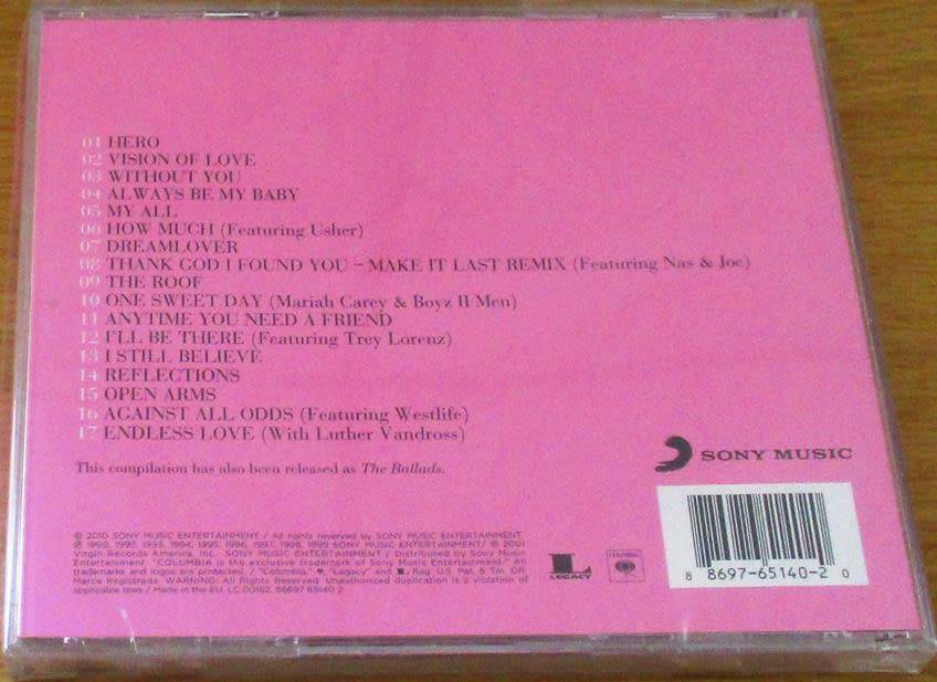 MARIAH CAREY Love Songs CD
