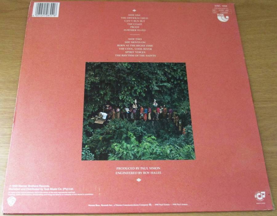 PAUL SIMON The Rhythm of the Saints LP VINYL RECORD