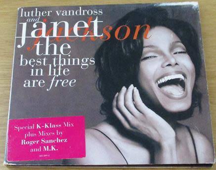 JANET JACKSON +LUTHER VANDROSS The Best Things in Life are Free CD Single [msr]