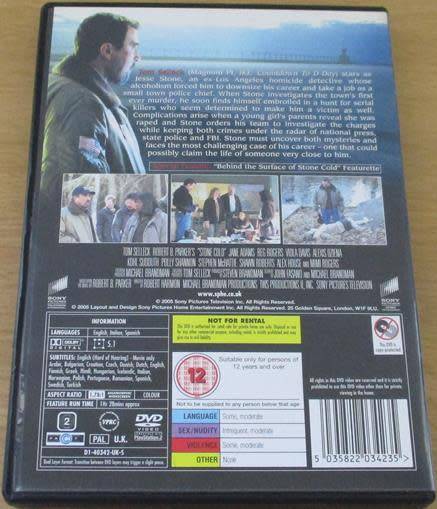 CULT FILM: STONE COLD Tom Selleck  DVD [BBOX 7]