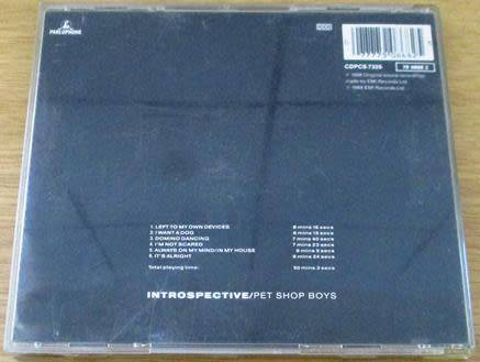 PET SHOP BOYS Introspective IMPORT CD