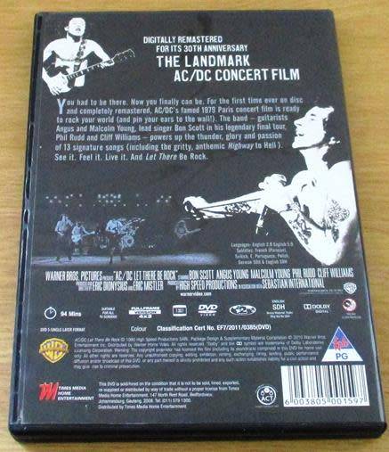 AC/DC Let there be Rock DVD