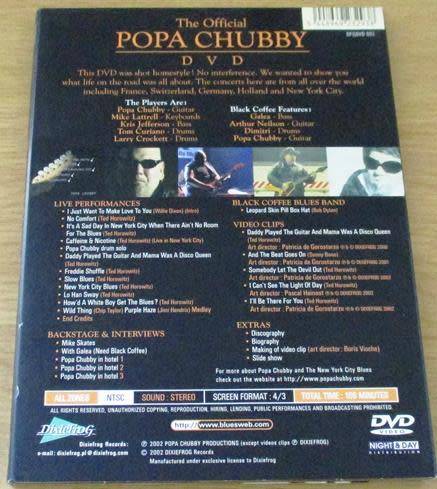 POPA CHUBBY The Official Popa Chubby DVD