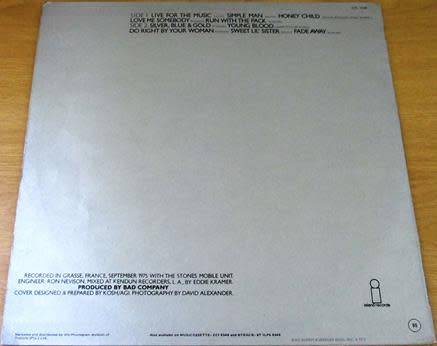 BAD COMPANY Run with the Pack LP VINYL RECORD