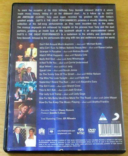TONY BENNETT Duets II DVD