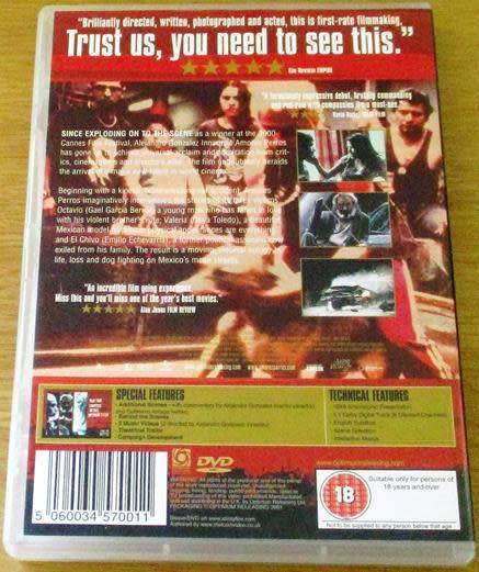 Cult Film: Amores Perros DVD [BBox 12] French / Spanish with English Subtitles