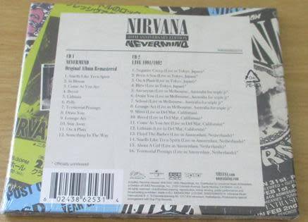 NIRVANA Nevermind Remastered 30th Anniversary 2xCD Digipak