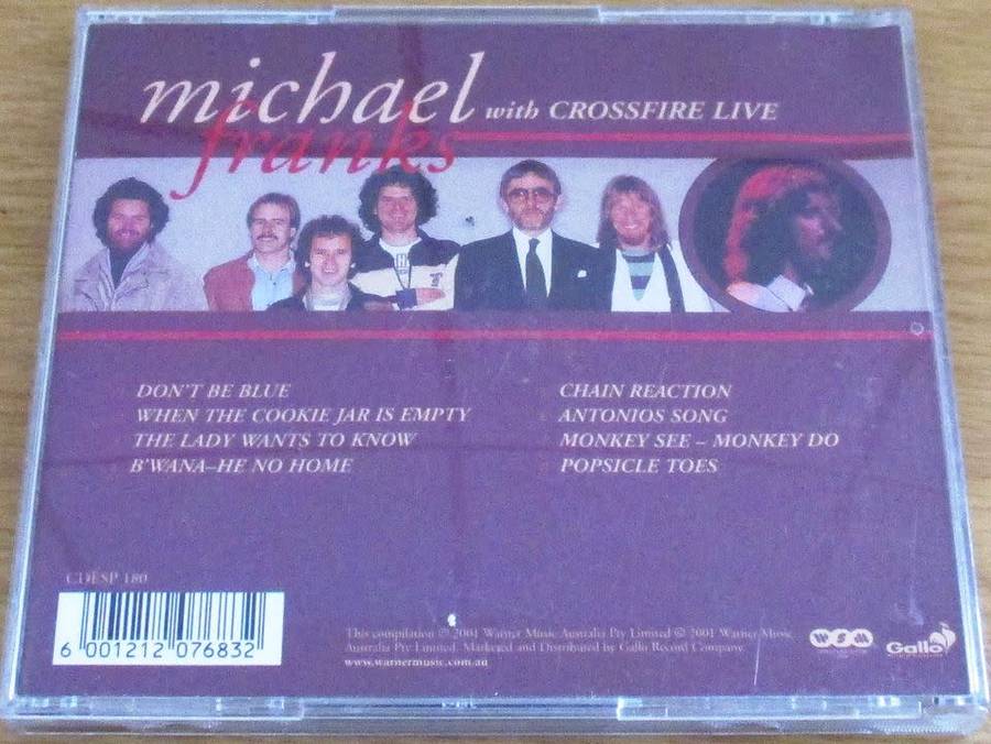 MICHAEL FRANKS with  CROSSFIRE Live CD  [msr]