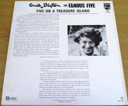 Enid Blyton THE FAMOUS FIVE Five on a Treasure Island LP VINYL record [H]