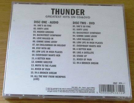 THUNDER Greatest Hits CD+DVD