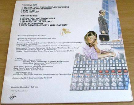 HEAVEN 17 Penthouse and Pavement LP VINYL RECORD