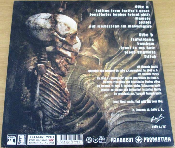 WUMPSCUT :Siamese:  Auf Wiedersehn Im Massengrab Vinyl Record autograph on cover
