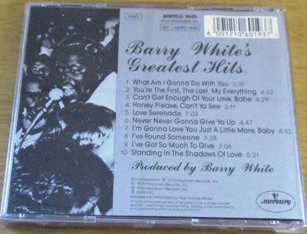 BARRY WHITE Greatest Hits CD [G x 13]