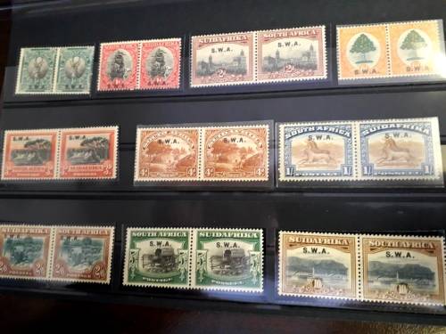 SACC 81-90 complete 1927 London Pictorial set, S.W.A overstamps - Complete MLH