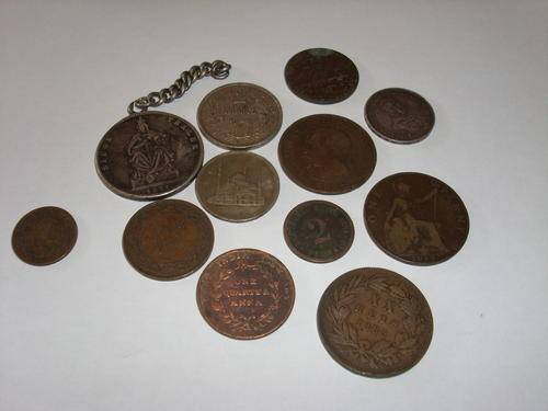 Ex Estate coin collection lot 6 - Very old wld coins- 12 nice coins