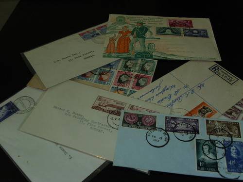 8 x UNION FDC'S 1940/50'S