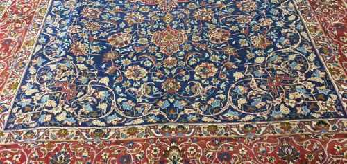 Stock Clearance Sale!!! Persian Isfahan Carpet (378cm x 285cm)