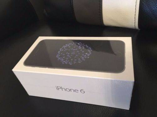 NEW 32GB iPhone 6 in Box - With screen protector & flip cover