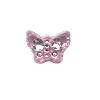Pink Acrylic Sparkle butterfly beads (10pcs)