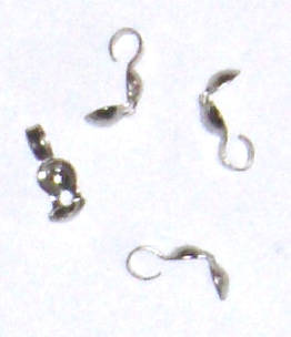 Silver calottes  (100pcs)