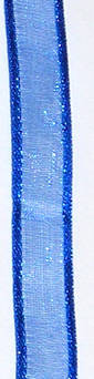 Dark blue Organza satin edge  ribbon 10mm sold per meter