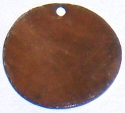 Brown shell disc 25mm (5pcs)
