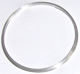 Silvertone memory wire - bracelet size(20 coils)