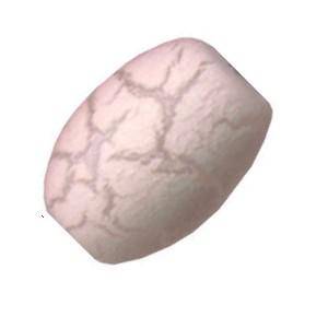 Pink Volcano glass oval beads 8mm x 11mm (10pcs)