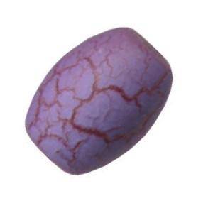 Lilac Volcano glass oval beads 8mm x 11mm (10pcs)