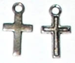 Sale!! Nickel cross 15mm x 8mm charms (10pcs)
