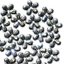 *Sale* Silver Flower Rhinestones 11mm (50pcs)