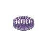 Purple Acrylic Sparkle oval beads (10pcs)